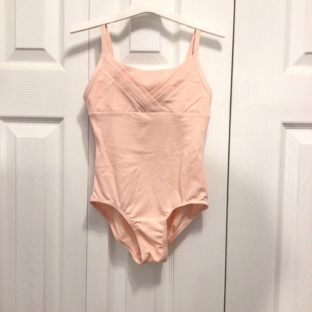 Cat & Jack Toddler Girls Pink Stretch Dance Gymnastics Cami Leotard